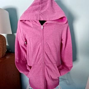 Hurley Heathered Raspberry Color Full Zip Hoodie - Women's Size Large